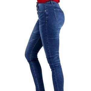 Chocolate blue high rise skinny jeans size S
